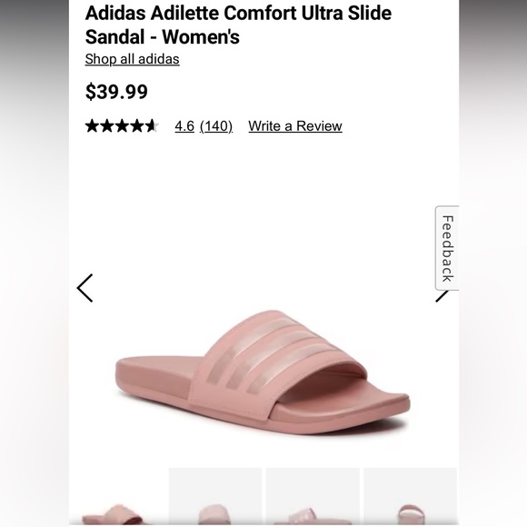 Adidas Adilette Comfort Ultra Slide Sandal NWT - Picture 2 of 12